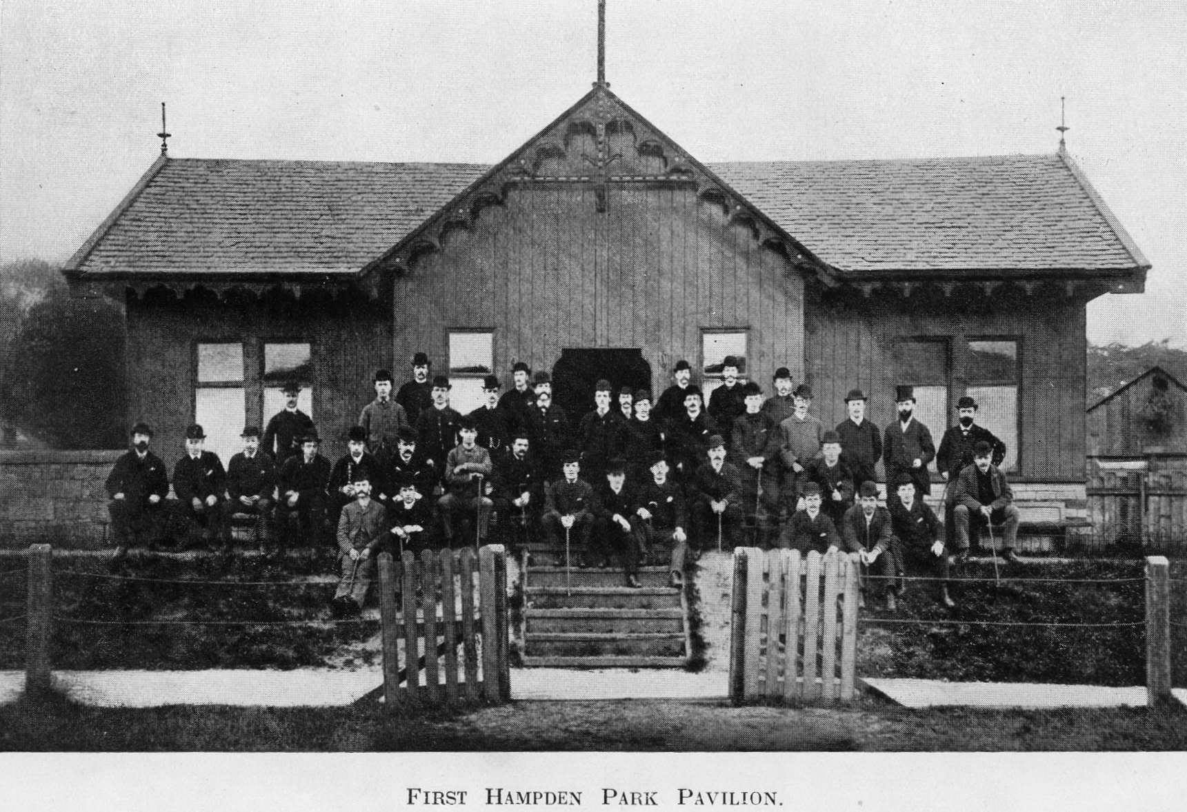 The opening ceremony of the pavilion at First Hampden, 1878. Image courtesy of QPFC.